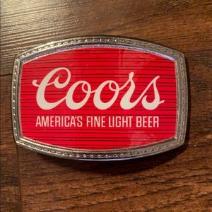 Vintage Coors belt buckle